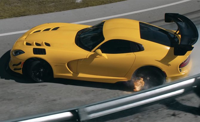 Watch Pennzoil Say Goodbye to the Dodge Viper in Spectacular Fashion