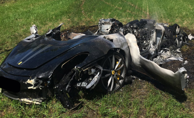 Someone Crashed a Ferrari One Hour After Buying It