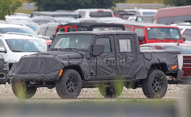 Spy Photos Reveal More About Upcoming Jeep Wrangler Pickup