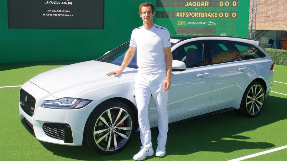 Tennis Titan Andy Murray Debuts the New Jaguar XF Sportbrake