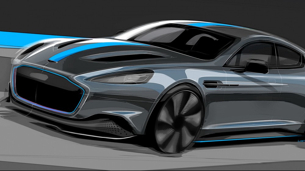 The All-Electric Aston Martin RapidE Will Bolt to Production in 2019