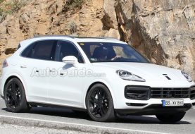 2018 Porsche Cayenne Smiles for the Camera Wearing All White