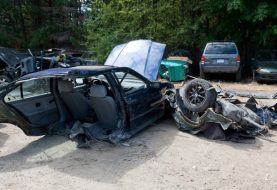 BMW Cut in Half in Freak Accident