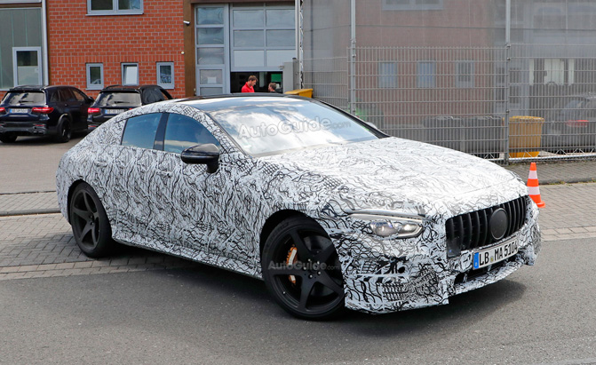 Mercedes-AMG GT Four Door Sheds Camouflage for the Cameras