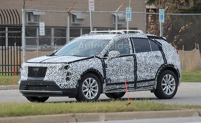 Cadillac XT4 Sheds Camouflage While Testing Against the GLC, X3
