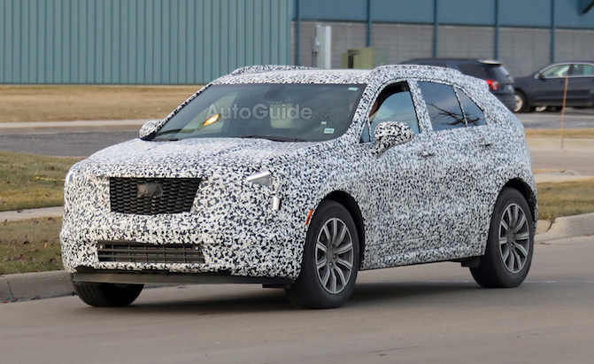 Cadillac XT4 Spotted With Production Styling Cues on Display