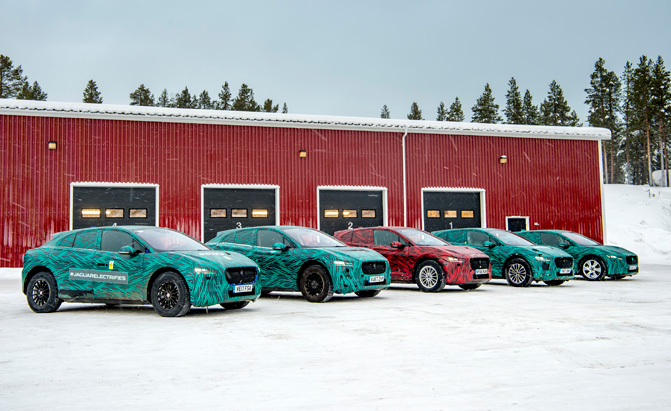 Jaguar I-Pace Prototypes Brave the Cold Weather in Sweden