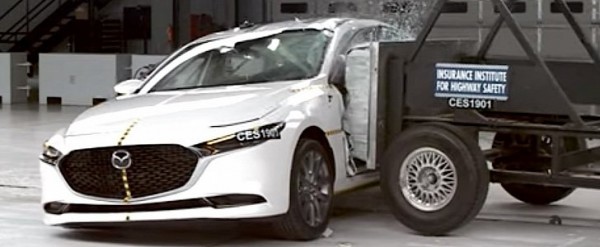 Watch the 2020 Mazda3 Getting Smashed by the IIHS and Earning a Top Safety Pick