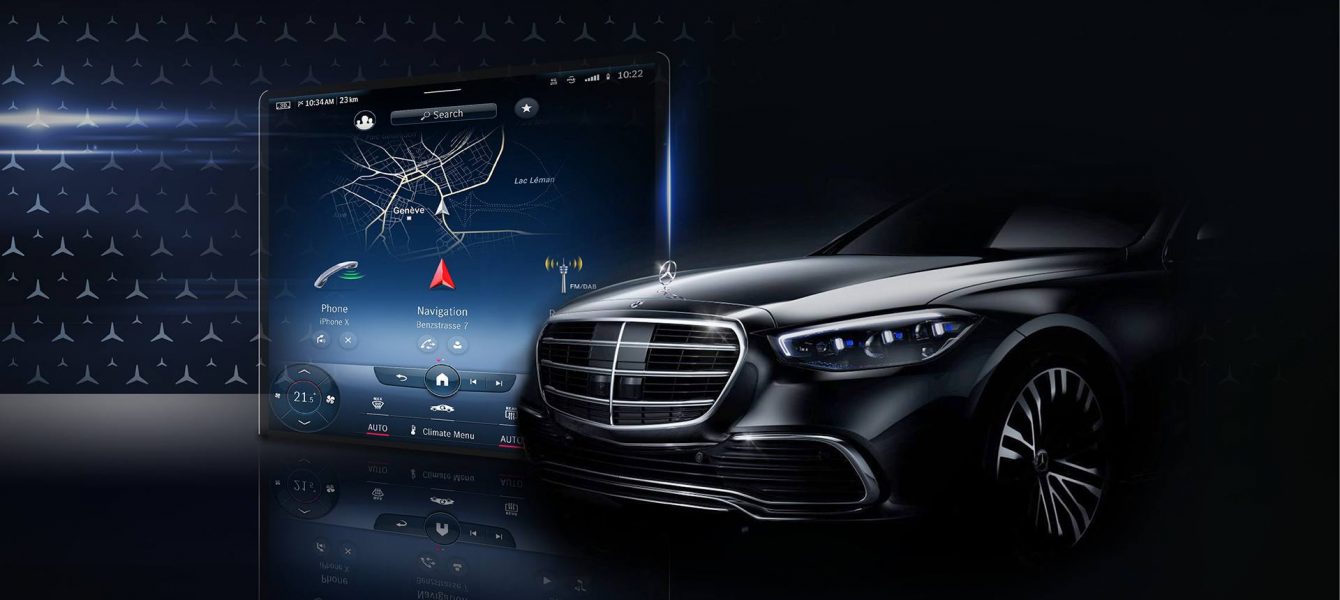 2021 Mercedes-Benz S-Class Teaser Shows Huge Interior Screen and Augmented HUD