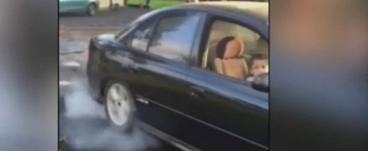 Car Towed In Queensland After Dad Teaches Five-Year-Old How To Do A Burnout
