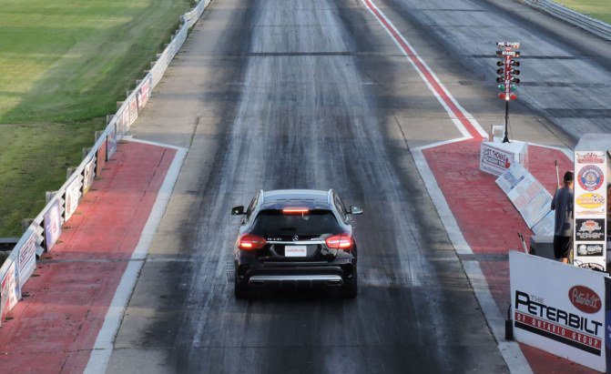 Drag Racing a Mercedes-Benz GLA 45 AMG