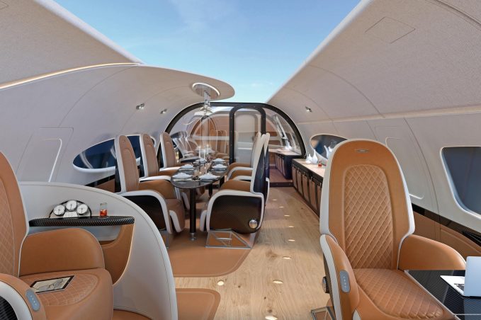 Pagani Designs a Private Jet Interior and the Result is Exactly What You'd Expect