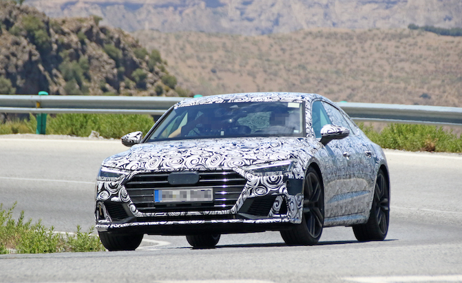 2018 Audi S7 Spied Testing in the Heat of Southern Europe