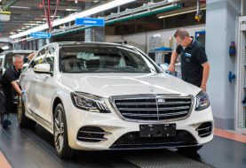 Watch a New Mercedes S-Class Drive Itself off the Assembly Line