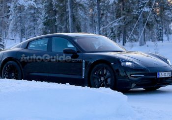 Porsche’s All-Electric Sedan Hits the Snow for Winter Testing